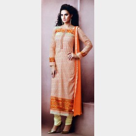 JoyVijoy’s Fashionable Cotton Salwar Kamiz and Dupatta with Ornamental Accessories